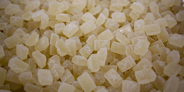 Sunnyside Chews cannabis edible gummies are pictured at a Cresco Labs Inc. facility in Indiantown, Florida. Children may be heavily impacted by marijuana edibles because they unknowingly consume more than the recommended dose, according to the study. 