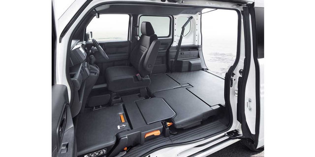 The interior of the Honda N-Van is intelligently designed to maximize space.