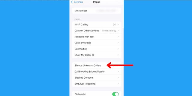 Instructions on how to block spam on an iPhone.
