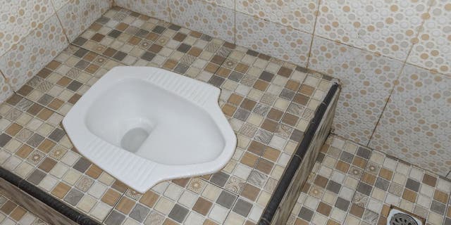 Squat toilets, an old-fashioned toilet, are still commonly used in Asia and Africa.  Select countries in Europe and South America.