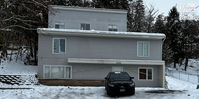 General views of the home in Moscow, Idaho, Sunday December 4, 2022 where a quadruple homicide took place last month.