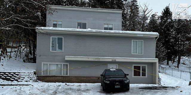 General views of the home in Moscow, Idaho, Sunday, December 4, 2022 where a quadruple homicide took place November 13.