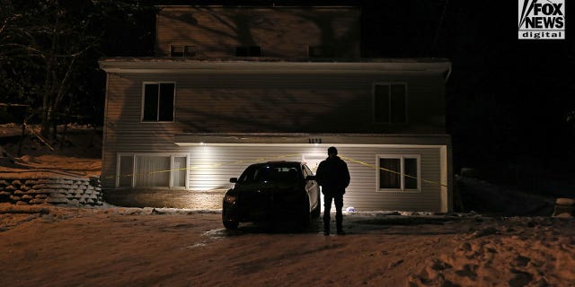 General view of the home at 1112 King Road in Moscow, Idaho on Saturday, December 3, 2022. The home was the scene of a quadruple murder on November 13, the victims were all students from the University of Idaho.