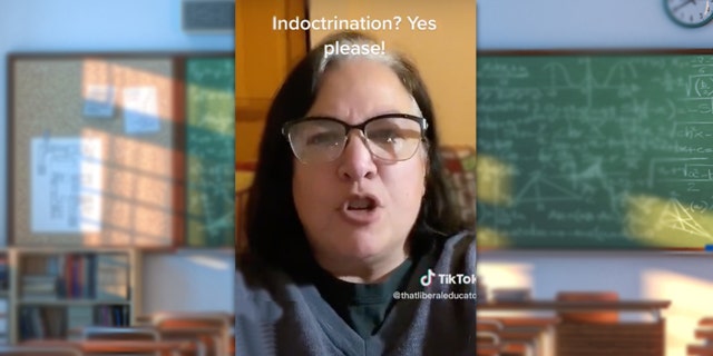 Liberal educator Heather Marie Godbout says, "Indoctrination? Yes please."