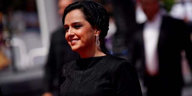 Taraneh Alidoosti poses for photographers upon arriving at the film's premiere 