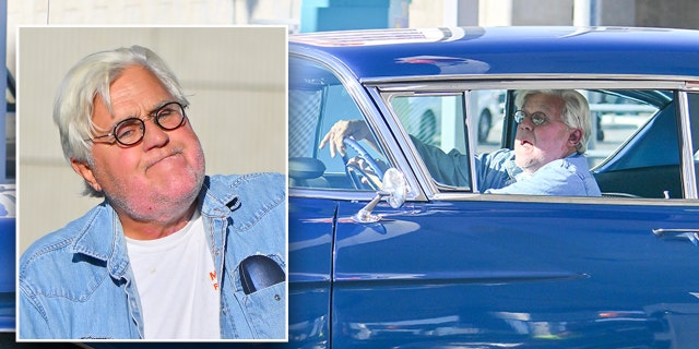 Jay Leno drives classic car after gas fire in Burbank garage