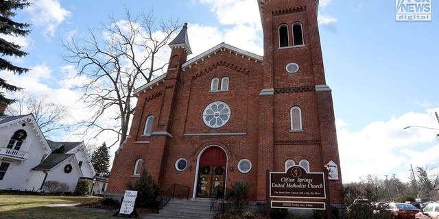Clifton Springs United Methodist church Rochester, NY, December 13 2022.