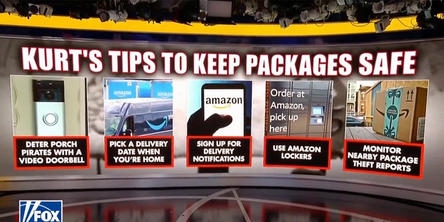 Kurt Knutsson recommended an array of tips to help keep package thieves away this Christmas and holiday season. 
