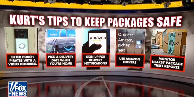 Kurt Knutsson recommended an array of tips to help keep package thieves away this Christmas and holiday season. 