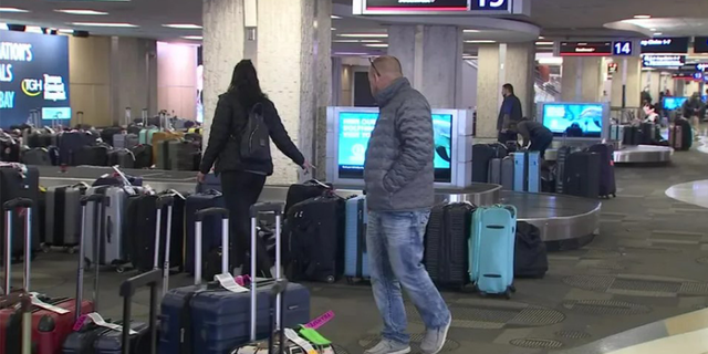 Equipaje atascado en el aeropuerto