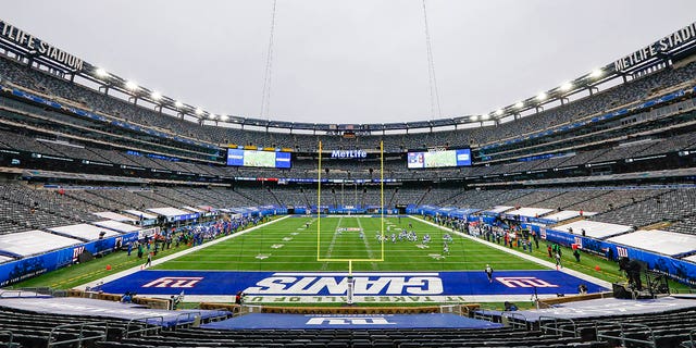 MetLife Stadium during the first quarter of the game between the New York Giants and the Dallas Cowboys on January 3, 2021, in East Rutherford, New Jersey. 