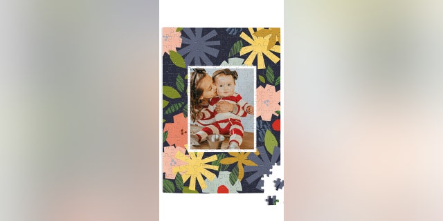 Keep your grandparents and even grandchildren entertained with this flower puzzle from Minted personalized with your favorite photo.