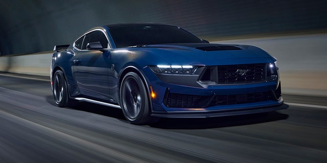 The 2024 Mustang Dark Horse is powered by a 500 hp V8.