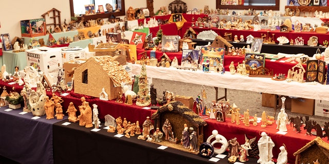 Many of the Nativity scenes in Zahs' collection are handmade. 