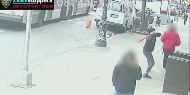 A New York suspect attacked a man with a baseball bat in Upper Manhattan, according to the New York City Police Department.