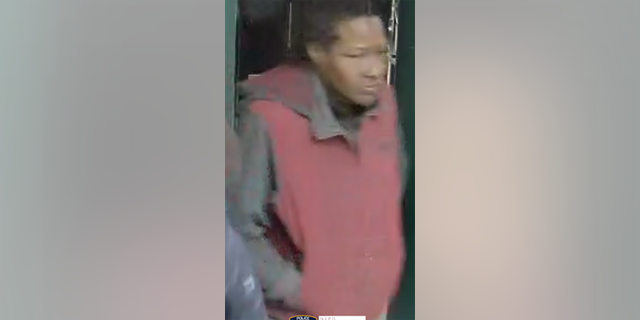 Police said the suspect was last seen wearing a red and gray jacket and gray pants.