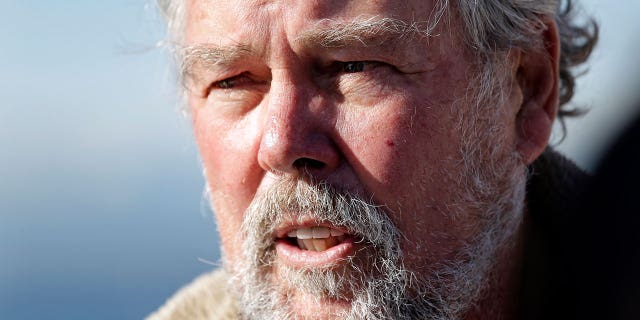 Ken Balcomb talks about the declining population of endangered orcas that frequent Washington state waters during a Seattle news conference on Oct. 28, 2016.