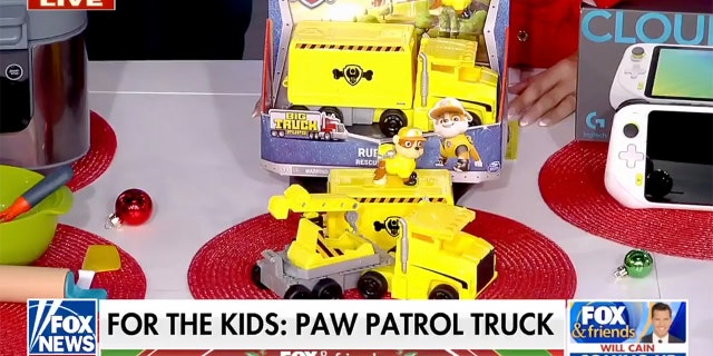 The Paw Patrol truck is a popular toy with children who watch the hit show. 