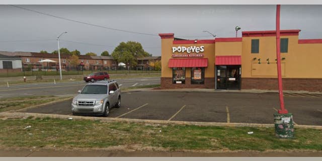 Popeyes location at corner of Warren and Conner in east Detroit