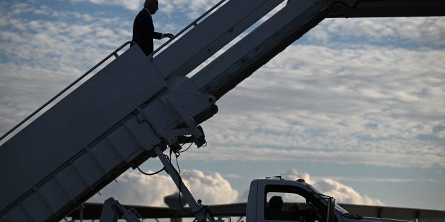 President Biden boards Air Force One at Luke Air Force Base in Glendale, Arizona, on Dec. 6, 2022. 