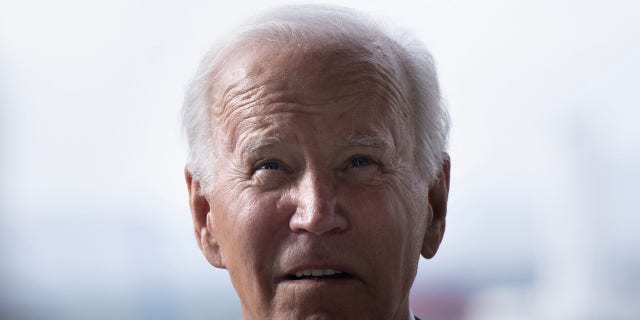 President Biden was guided offstage Monday by a young girl.