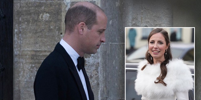 Prince William attended the wedding of his ex-girlfriend, Rose Farquhar, on Saturday.
