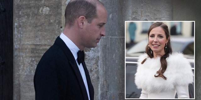 Prince William attended the wedding of his ex-girlfriend, Rose Farquhar, on Saturday.