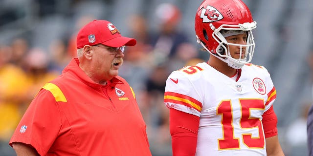 Andy Reid and Patrick Mahomes