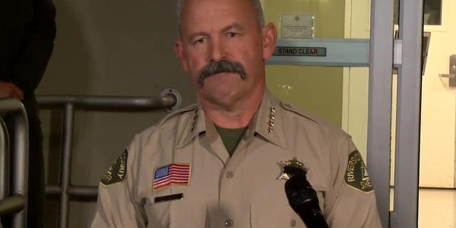 Riverside County Sheriff Chad Bianco is speaking to news outlets Thursday, Dec. 29, 2022, following the death of Deputy Isaiah Cordero while on duty.