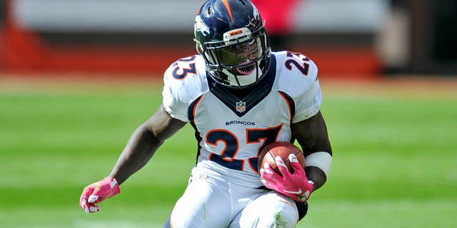 Running back Ronnie Hillman #23 of the Denver Broncos carries the ball in the first quarter of a game against the Cleveland Browns on October 18, 2015 at FirstEnergy Stadium in Cleveland, Ohio.