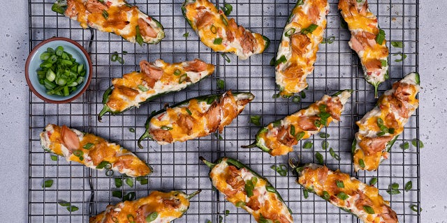 Try these salmon jalapeño poppers that are sure to be a real crowd pleaser.