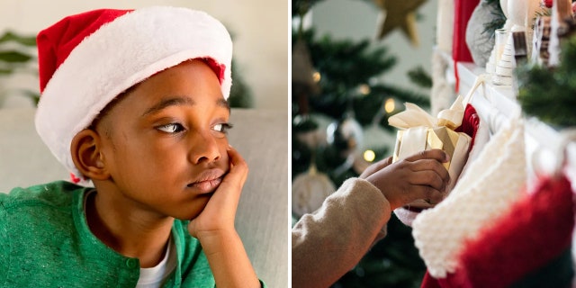 A man on Reddit says his wife is not speaking to him after he said she was being "ridiculous" over the stocking slight suffered by her nine-year-old son (not pictured) at the man's mother's house at Christmas.