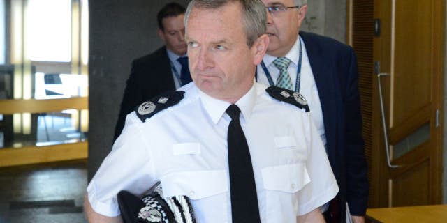 Iain Livingstone, Deputy Chief Constable Designate of Police Scotland, arrives to give evidence to the Scottish Parliament's Justice Sub-Committee on Policing, on the force's procedures for internal grievances and complaints