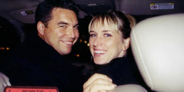 Photo provided as part of the court's exhibits in court for the Scott Peterson trial shows Peterson and Amber Frey together.
