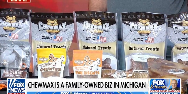 Chew Max is a family-owned business based in Michigan that makes all-natural treats for pets. 
