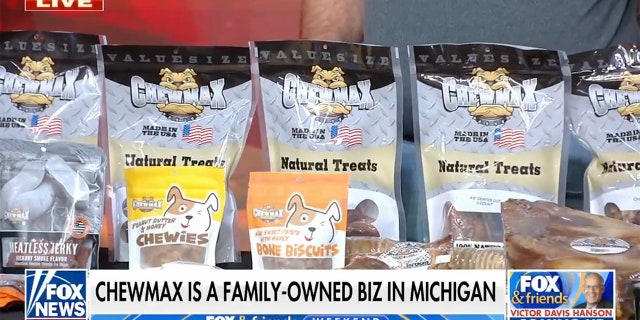 Chew Max is a family-owned business based in Michigan that makes all-natural treats for pets.