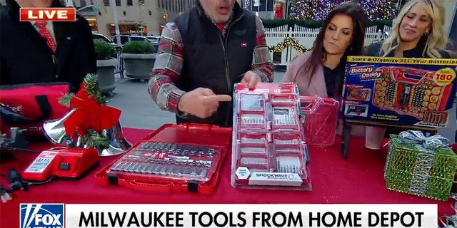 Bedell showed a kit for different drill bits to keep everything organized. 