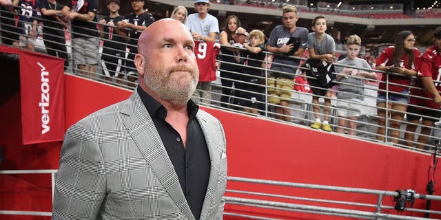 General manager Steve Keim of the Arizona Cardinals during the NFL preseason game at State Farm Stadium on August 21, 2022 in Glendale, Arizona. The Ravens defeated the Cardinals 24-17. 