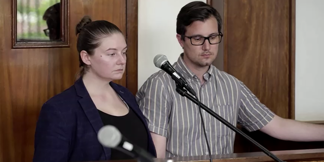 Nicholas Spencer and his wife, Mackenzie Leigh Mathias Spencer have yet to enter pleas on a new charge of child trafficking in Uganda.