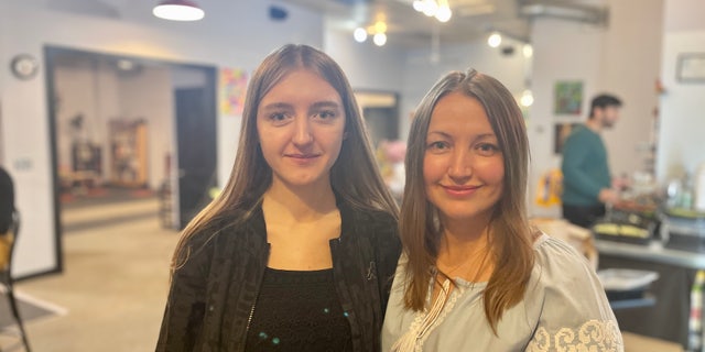 Mother and daughter Elizabeth Surzhko and Viktoria Bolotina, came to Minneapolis with their younger sister and daughter Polina. The older daughter and mom are looking for work, while Polina attends kindergarten. 