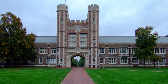 Brookings Hall, one of the symbols of Washington University in St. Louis.