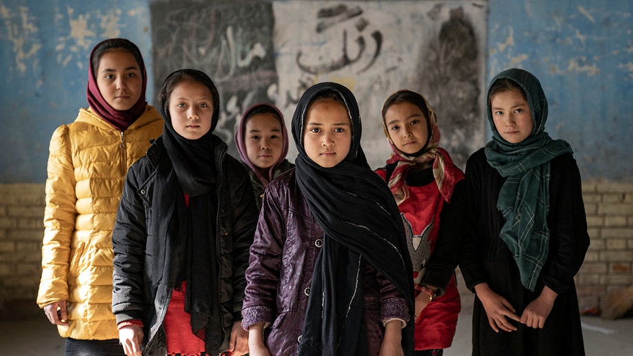 Several Afghan girls