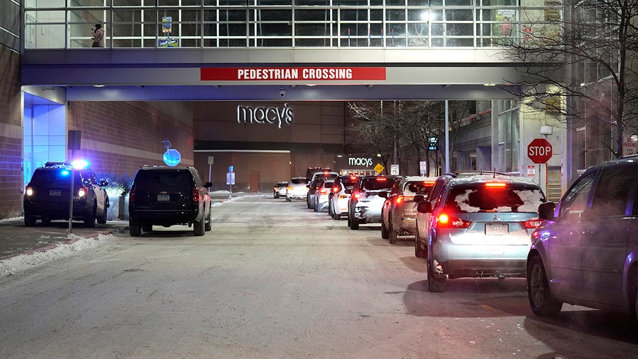 Cars parked outside the Mall of America