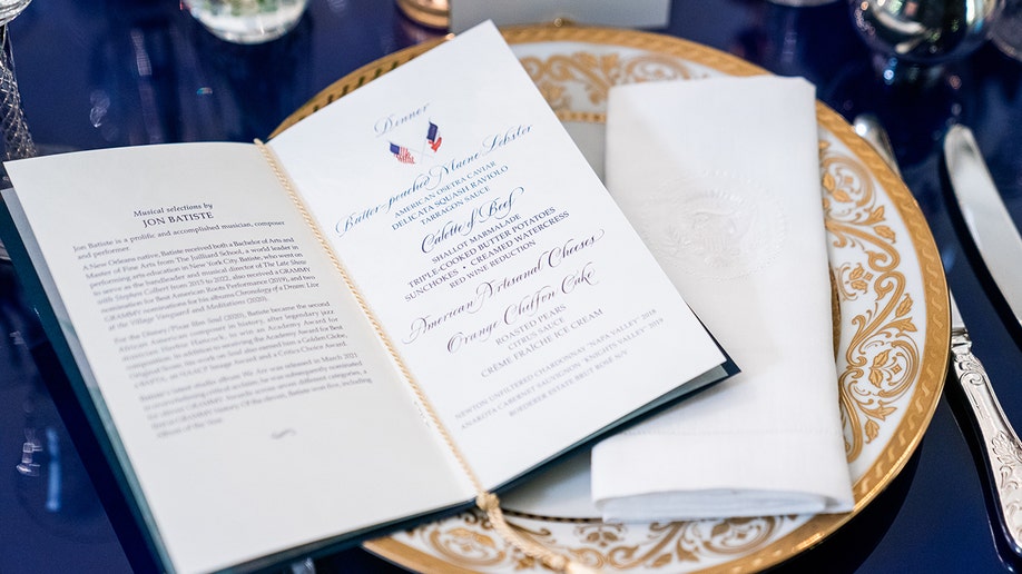 An invite on the State Dinner table