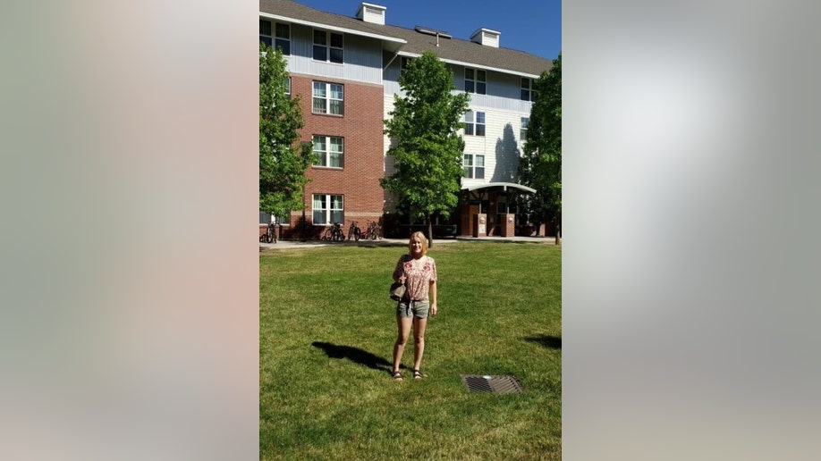 University of Idaho student Katarina Hockema stands on campus
