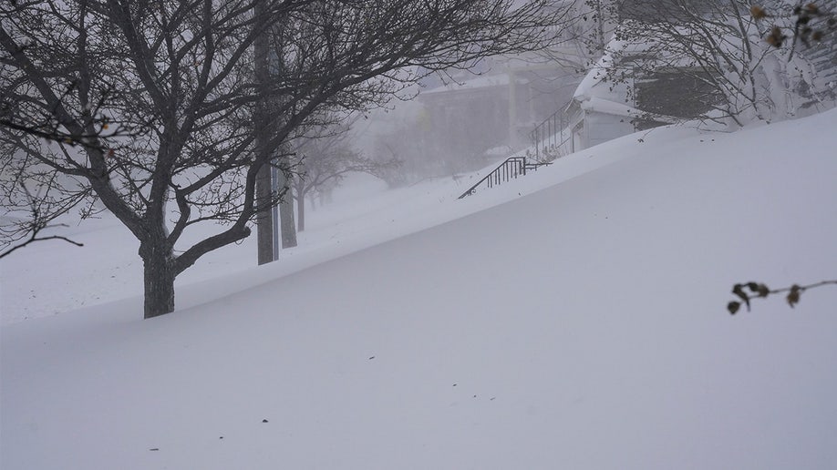 Winter storm in New York