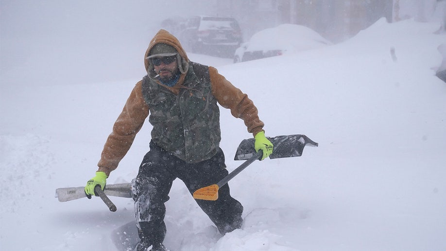 Winter storm in New York