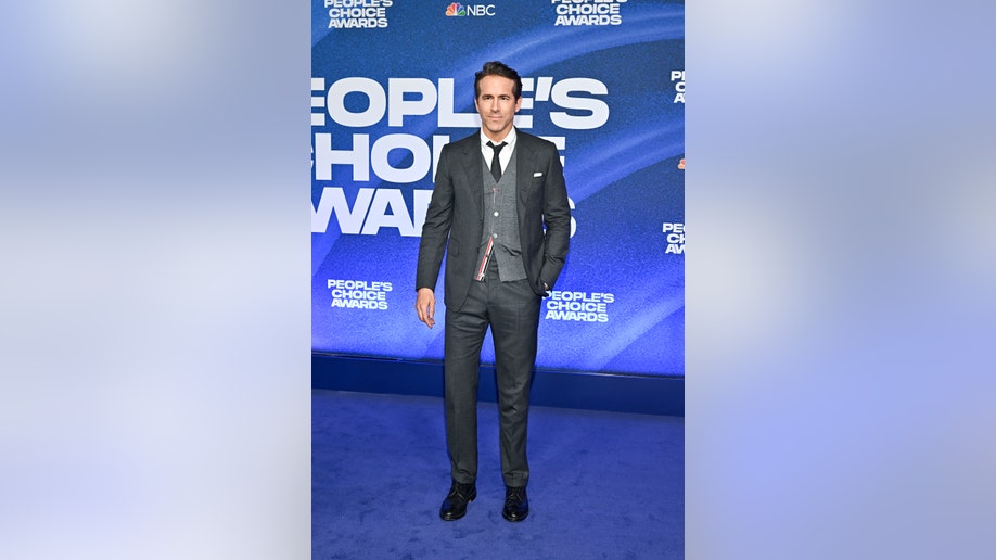 Ryan Reynolds wore a suit with a vest for awards show