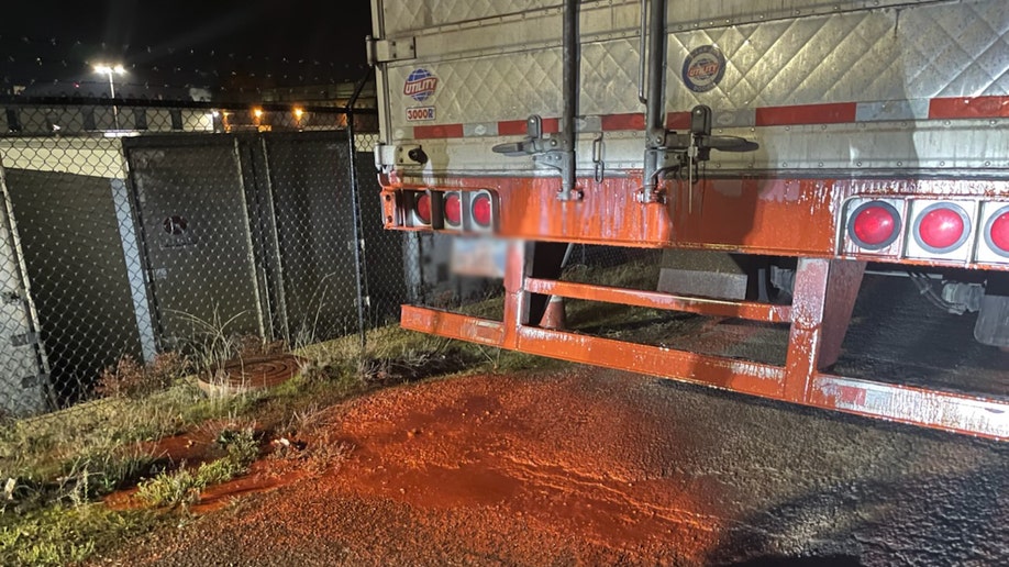 truck leaking liquid