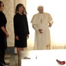 Pope Benedict with Laura Bush